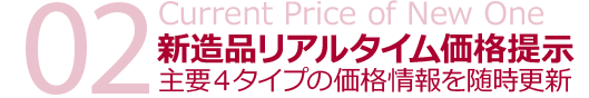 新造コンテナのリアルタイム価格提示